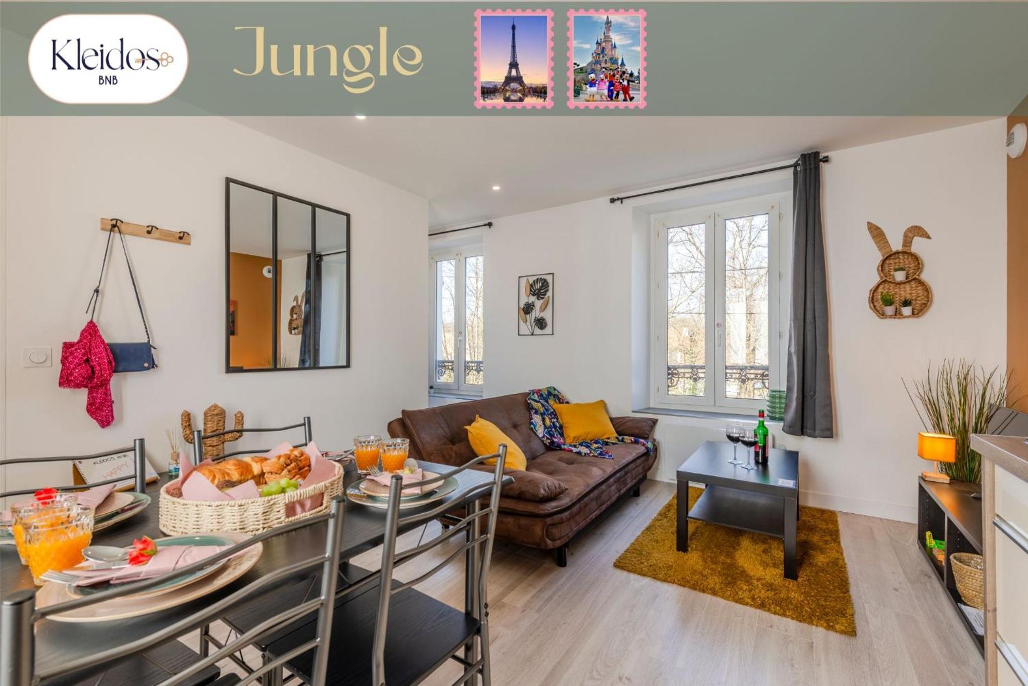 Jungle - Magnifique Appartement Avec Parking Prive - Paris-Disney & Cdg A 25 Minutes Pomponne エクステリア 写真